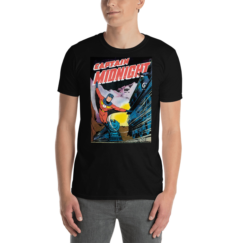 Captain Midnight No. 53 (July 1947) Short-Sleeve Unisex T-Shirt ...