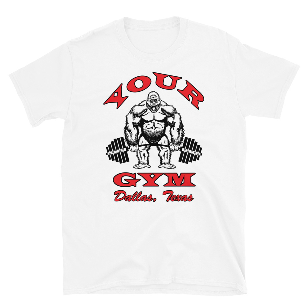 Personalized Home Gym T-Shirt (Gorilla Deadlift) (See description ...