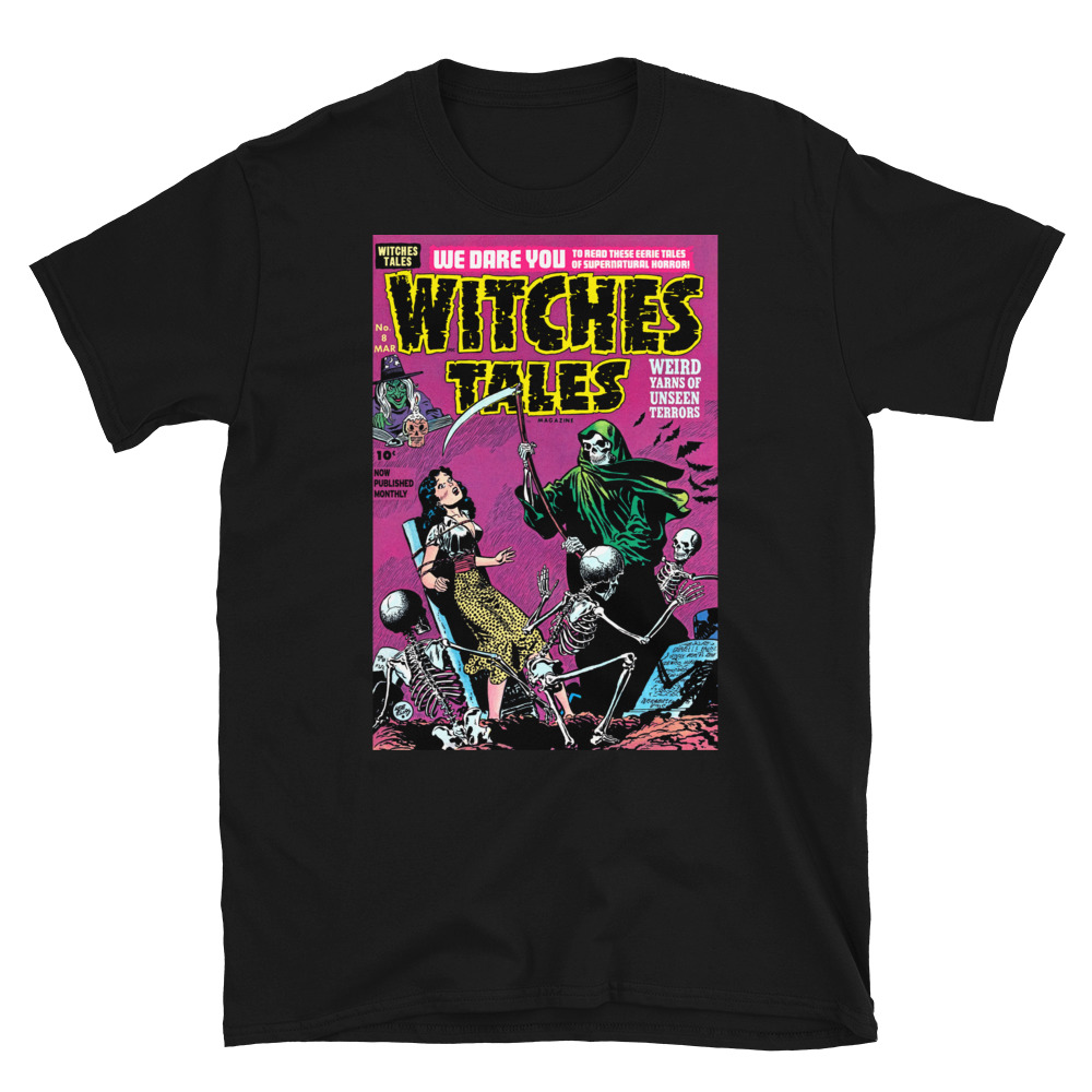 Witches Tales No. 08 DOUBLE-SIDED (March 1952) (Various Colors) Short-Sleeve Unisex T-Shirt